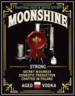 Nalepka na butelkę Moonshine Strong Aged Vodka (nr 363)